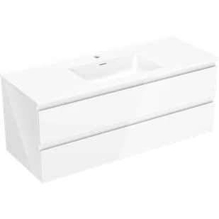 Mexen Orio szafka łazienkowa 120 cm z umywalką Otis, 2 szuflady, biała połysk - 91A10-12047-2-BFF00-W18M00 - Szafki łazienkowe - miniaturka - grafika 1