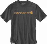 Odzież robocza - Carhartt Koszulka Carhartt Heavyweight Core Logo Carbon - miniaturka - grafika 1