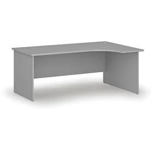 Biurko narożne PRIMO GRAY, 1800 x 1200 mm, prawe, szare - Biurka - miniaturka - grafika 1