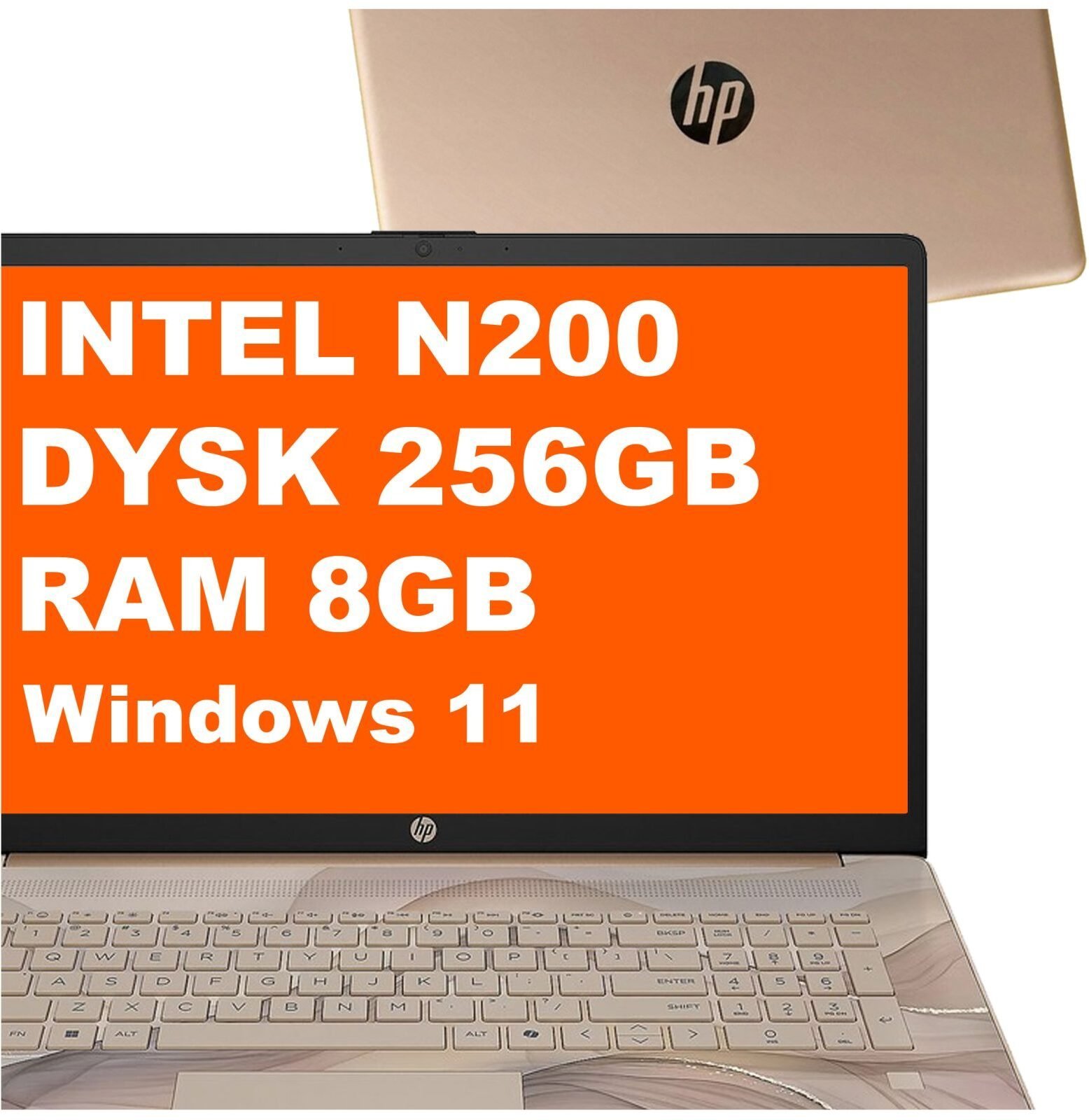 HP 17-cn3204ds / BK1H0UA / Intel N200 / 8GB / 256GB / Intel UHD / HD+ / Dotyk / Win 11 / Chai latte