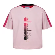 Koszulki dla dziewczynek - Koszulka dziecięca DIADORA JG. T-SHIRT SS LOGO MANIA - miniaturka - grafika 1