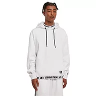 Bluzy męskie - STARTER BLACK LABEL Męska bluza z kapturem Starter Jaquard Rib Hoody, biała, XXL - miniaturka - grafika 1