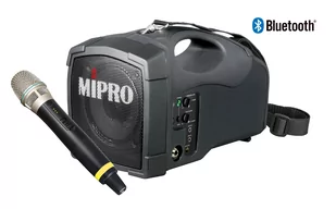 ‌MIPRO MA-101G/ACT-58H (5.8GHz) - Przenośny zestaw nagłośnieniowy, 45-Watt(max) z cyfrowym mikrofonem bezprzewodowym do ręki ACT-58H 5.8G (Bl... - Głośniki estradowe - miniaturka - grafika 1