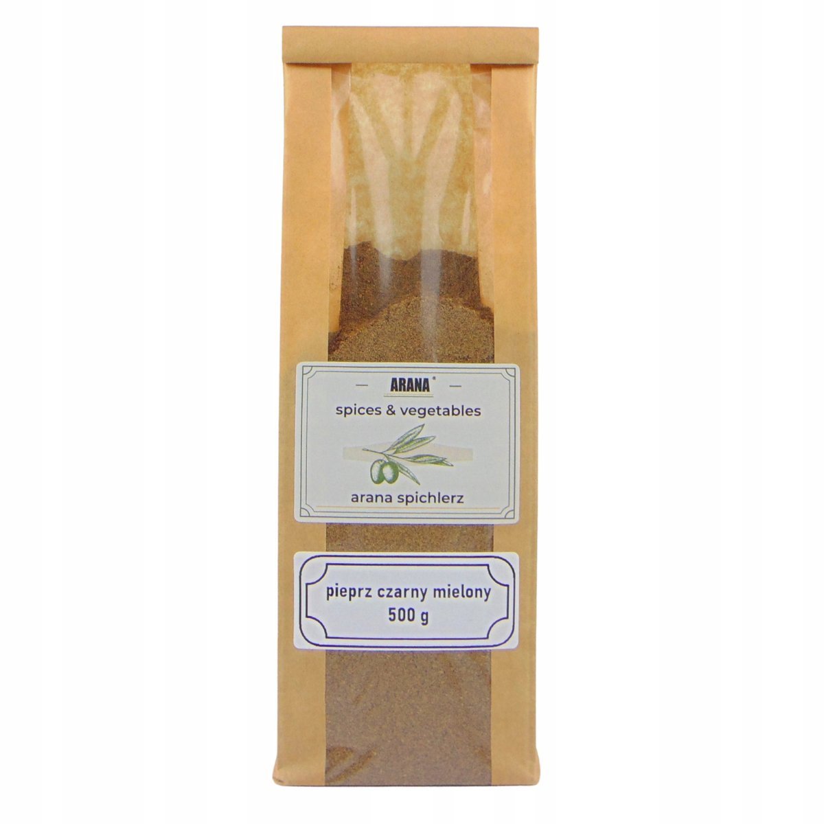 PIEPRZ CZARNY NATURALNY MIELONY 500G