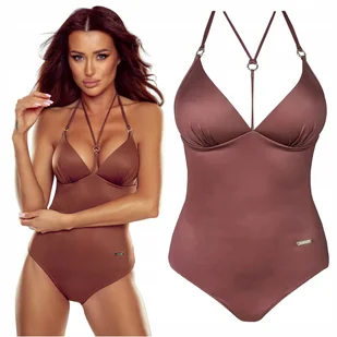 Strój kąpielowy jednoczęściowy GABBIANO Lara-G W brązowy 42C XL 85C - Stroje kąpielowe - miniaturka - grafika 1