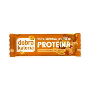 Baton proteinowy krem orzechowy z karmelem bez dod.cukru 42g - Batoniki - miniaturka - grafika 1