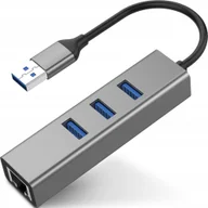 Huby USB - HUB USB Logit 1x RJ-45 + 3x USB-A 3.0 5904653724106 - miniaturka - grafika 1