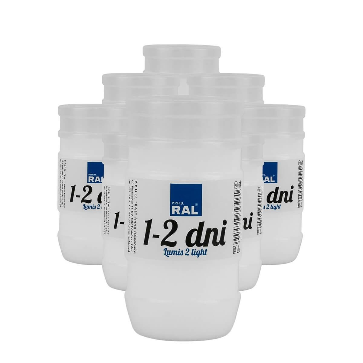 Wkłady do zniczy 12 cm do 2 dni 10 szt. Lumis 2 Light Wkłady do zniczy zalewane