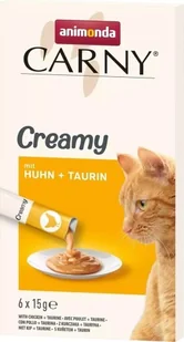 ANIMONDA Carny Creamy z kurczakiem + tauryna 6x 15g - Mokra karma dla kotów - miniaturka - grafika 1