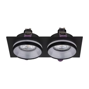 Podwójna, podtynkowa oprawa na żarówki GU10 TK 6925 z serii JET BLACK - Lampy sufitowe - miniaturka - grafika 1