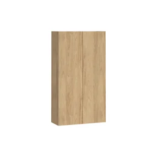 Szafka łazienkowa wisząca Atrato 56x22x100 cm brązowa dąb Cersanit - Szafki łazienkowe - miniaturka - grafika 1