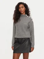 Swetry damskie - Morgan Golf 232-MSTORI Szary Regular Fit - miniaturka - grafika 1