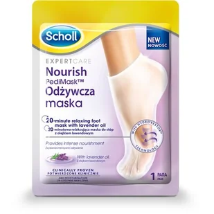 Scholl RECKITT BENCKISER POLAND) S.A Nawilżająca Maska PediMask z olejkiem lawendowym 1 para - Pielęgnacja stóp - miniaturka - grafika 1
