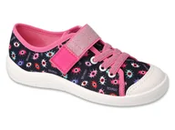 Buty dla dziewczynek - Trampki tenisówki buty dziecięce dziewczęce na rzepy Befado 351Y022-34 - miniaturka - grafika 1