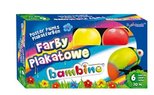 Bambino St Majewski Farby plakatowe 6 kolorów - Farby i media malarskie - miniaturka - grafika 2