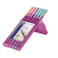 Przybory szkolne - Staedtler Cienkopis  Triplus Pastel 6 Kolorów W Etui - miniaturka - grafika 1