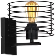 Lampy ścienne - KINKIET NA ŚCIANĘ LOFTOWY CZARNY ARLETTA LOFT - miniaturka - grafika 1