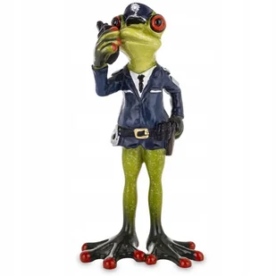 FIGURKA DEKORACYJNA ZIELONA ŻABA FUNKCJONARIUSZ POLICJI NA PREZENT - Figurki dekoracyjne FIGURKA DEKORACYJNA ZIELONA ŻABA FUNKCJONARIUSZ POLICJI NA PREZENT - Figurki dekoracyjne - miniaturka - grafika 1