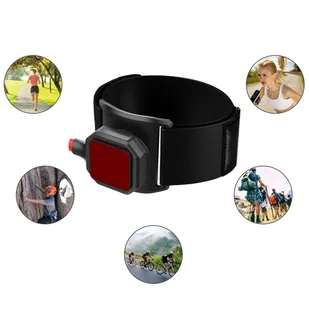 Opaska na rękę ramię na telefon do biegania sport uchwyt do telefonu zaczep klips TSA1 Armband czarny - Etui i futerały do telefonów - miniaturka - grafika 8