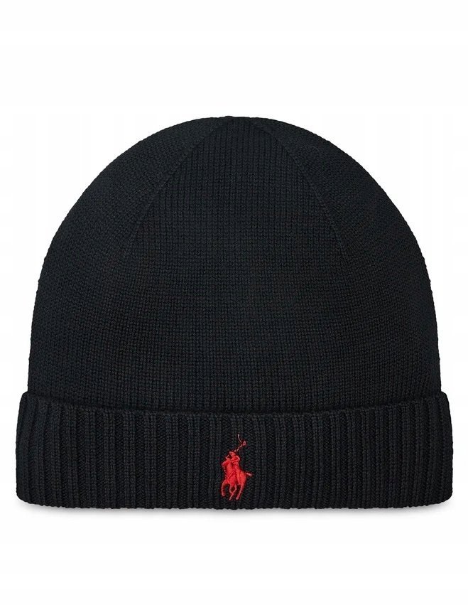 Polo Ralph Lauren czapka zimowa beanie czarny rozmiar uniwersalny
