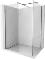 Ścianki i drzwi prysznicowe - Mexen Kioto ścianka prysznicowa Walk-in 170 x 70 cm, transparent, gun metal - 800-170-202-95-00-070 - miniaturka - grafika 1