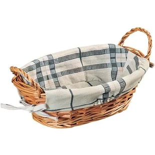 Kesper 19605 koszyk na chleb owalna z wikliny, drewno, brązowy, 32 x 23 x 13 cm 19605 - Miski i półmiski - miniaturka - grafika 1