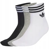 Skarpetki męskie - Skarpety męskie bawełniane Adidas Originals 3-stripes Ankle 3-pack r.40-42 - miniaturka - grafika 1