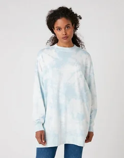 DAMSKA BLUZA MATERIAŁOWA WRANGLER OVERSIZED SWEAT BLUE TIE DYE W6Q4HAB27 112130836 - Wrangler - Bluzy damskie - miniaturka - grafika 1