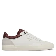 Sneakersy męskie - Sneakersy Pepe Jeans Kenton Journey M PMS31006 Biały - miniaturka - grafika 1