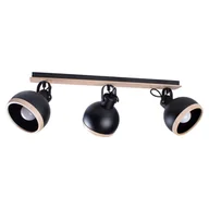 Lampy sufitowe - Spot sufitowy Oval, podłużny, 3-punktowy, czarny - miniaturka - grafika 1