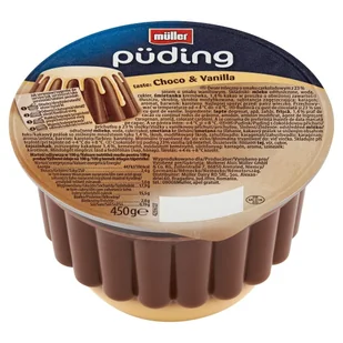 Müller - Puding czekoladowy z sosem waniliowym - Kefiry, jogurty, maślanki - miniaturka - grafika 1