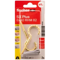 Kołki - Kołek rozporowy SX Plus RHM z hakiem 8 x 40 mm 2 szt. Fischer - miniaturka - grafika 1
