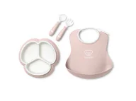 Zestawy naczyń dla dzieci - BABYBJORN - Zestaw do karmienia Mealtime - Powder Pink one size - miniaturka - grafika 1