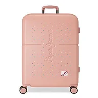 Walizki - Pepe Jeans Carina Walizka Średniej Walizka 48x70x28 cms Twarde mocowanie ABS Wbudowany 79L 3,22 kg 4 Koła Podwójne, Różowy, Maleta mediana, średnia walizka - miniaturka - grafika 1