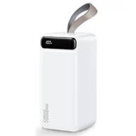 Powerbanki - WEKOME WP-283 Minre Series - Power bank 50000 mAh Fast Charging 2x USB-A 10W (Biały) - miniaturka - grafika 1