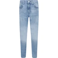 Spodnie sportowe damskie - Guess Jeansy | Regular Fit - miniaturka - grafika 1