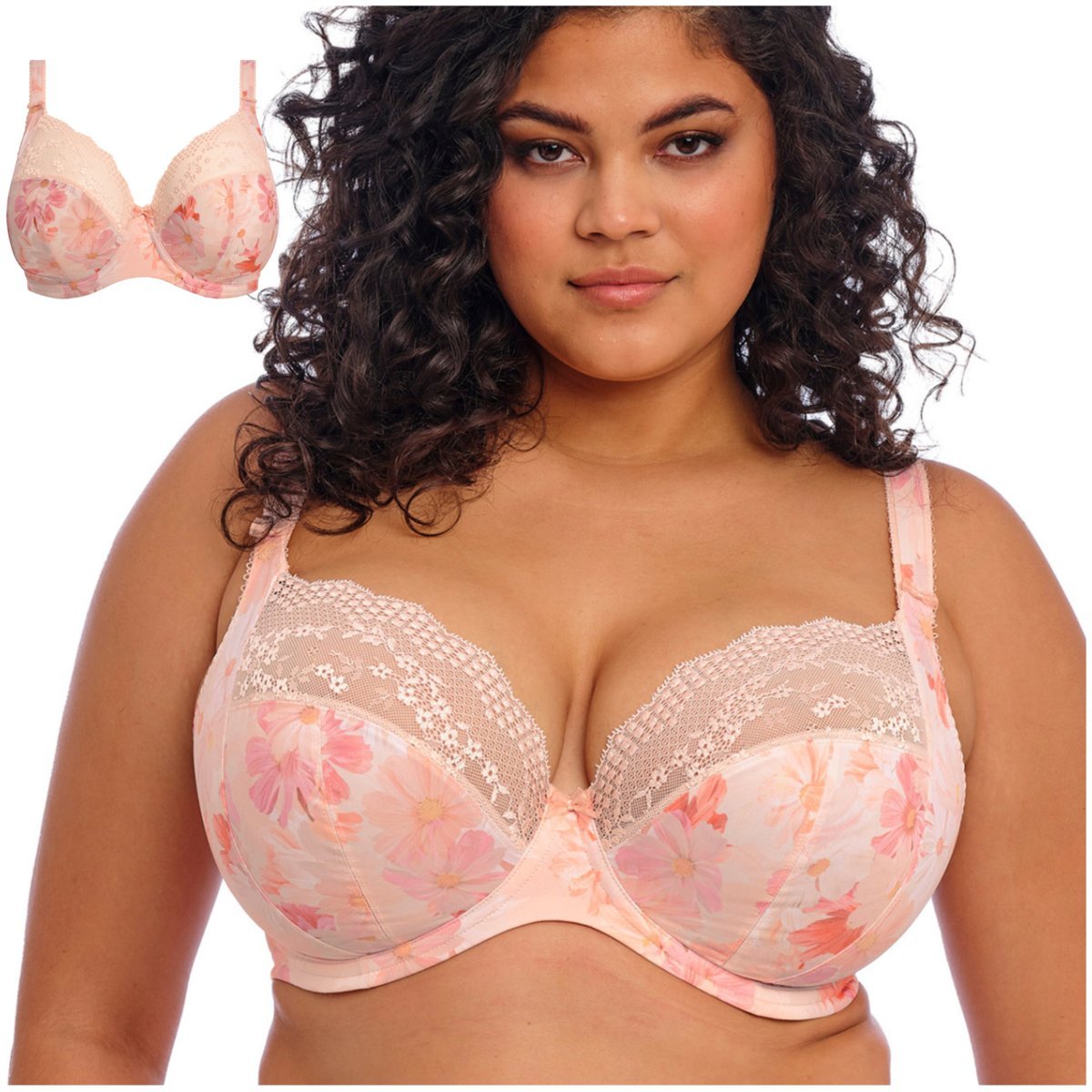 Biustonosz Elomi LUCIE Cosmos soft kwiaty - 34HH/75L