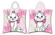 Ręczniki - Poncho dla dzieci 50x115 Kotka Marie Cat 2589 różowe ręcznik z kapturem - miniaturka - grafika 1