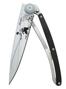 Nóż składany Deejo Pocket Knife Ebony Wood - fly fishing - Noże - miniaturka - grafika 1
