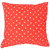 Poszewki na poduszki - Poszewka bawełniana 40x60 R126 czerwona serca serduszka białe 315D - miniaturka - grafika 1