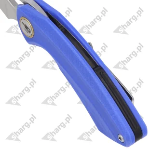 Nóż składany Bestech Bihai Blue G10, Stonewash / Satin 14C28N by Ostap Hel (BG53D-1) - Noże - miniaturka - grafika 4