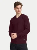 Swetry męskie - Blend Sweter 20717955 Bordowy Regular Fit - miniaturka - grafika 1