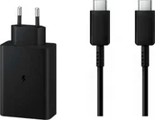 Ładowarki do telefonów - Ładowarka Vega LITTE ŁADOWARKA SIECIOWA PD 2xUSB-C 1xUSB EP-T6530 65W CZARNY BULK + ECONOMY KABEL USB PD TYP-C DO TYP-C 5A 100W CZARNY USB3.0> - miniaturka - grafika 1