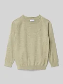 Swetry dla chłopców - Sweter z dzianiny z prążkowanymi wykończeniami - miniaturka - grafika 1