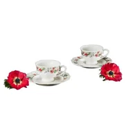 Serwisy do kawy i herbaty - Serwis kawowy porcelanowy AMBITION Rosalia 6 osób (12 elementów) - miniaturka - grafika 1