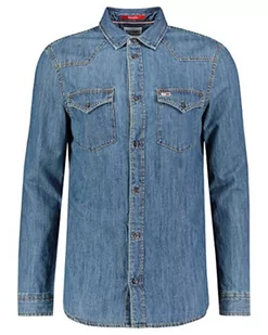 Tommy Jeans Koszulki męskie/tkane topy, Dżinsowa średnia, XXS - Koszulki męskie - miniaturka - grafika 1