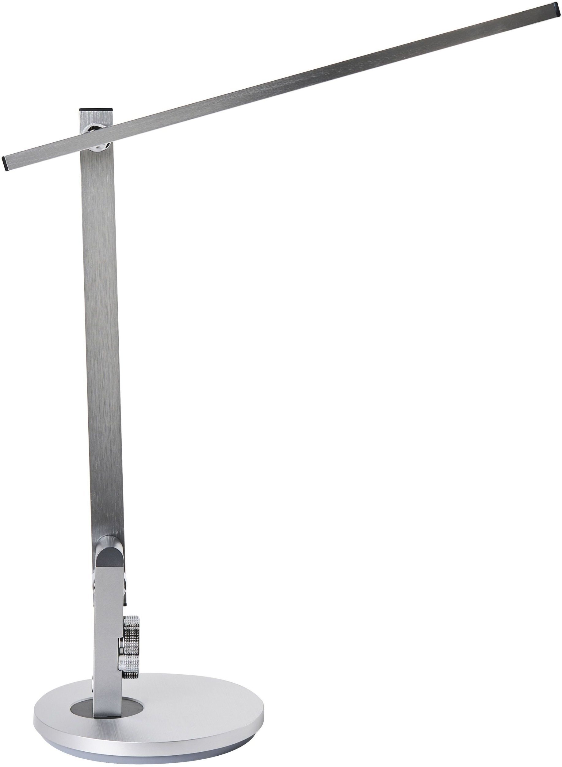 Lampka biurkowa Beliani Lampa biurkowa LED CETUS Ze ściemniaczem Srebrny