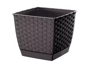 Prosperplast Doniczka Ratolla Square DRLK250 umbra - Donice - miniaturka - grafika 1