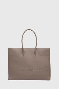 Coccinelle torebka skórzana COCCINELLEMYRTHA MAXI LOG kolor beżowy E1 QBB 18 01 01 - Torebki damskie - miniaturka - grafika 1