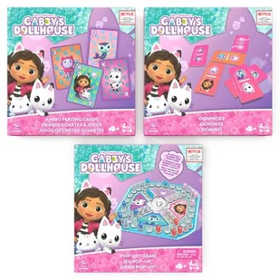 Zestaw gier SPIN MASTER Koci Domek Gabi 3 gry 6066779 - Gry planszowe - miniaturka - grafika 1
